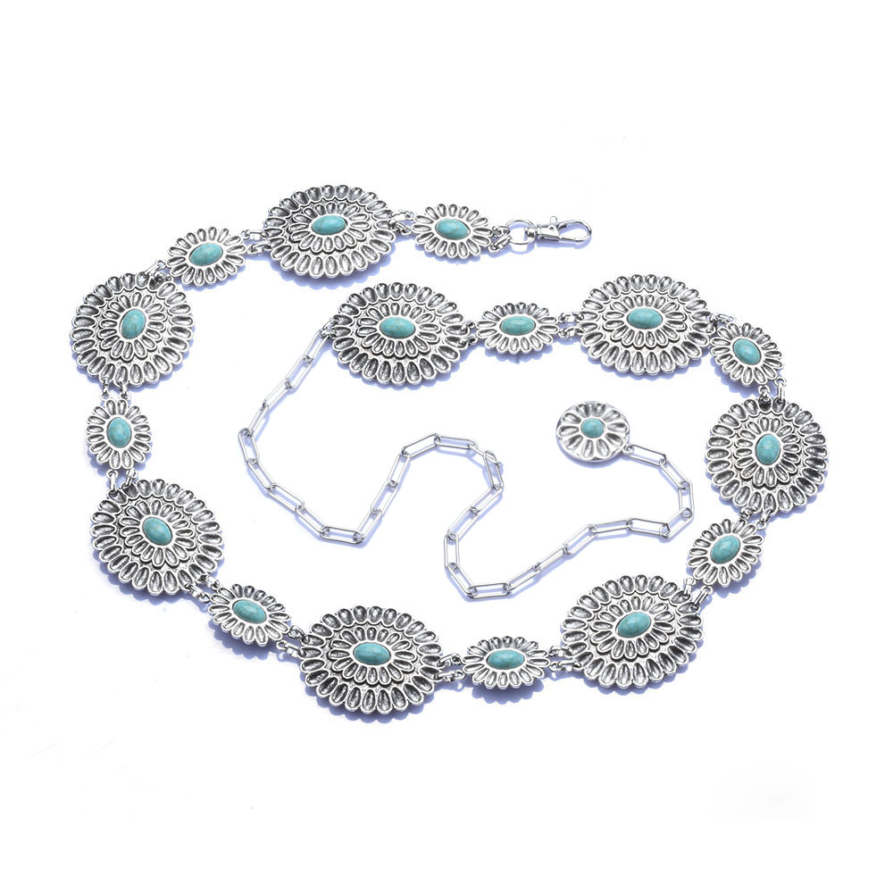 Body Jewelry Indian - 女性のための銀メッキインドのウエストチェーン,ヴィンテージボディベリー,自由奔放に生きるエスニックステートメント,ロングウエストネックレス,ウエストバンドジュエリー,新しい,2019