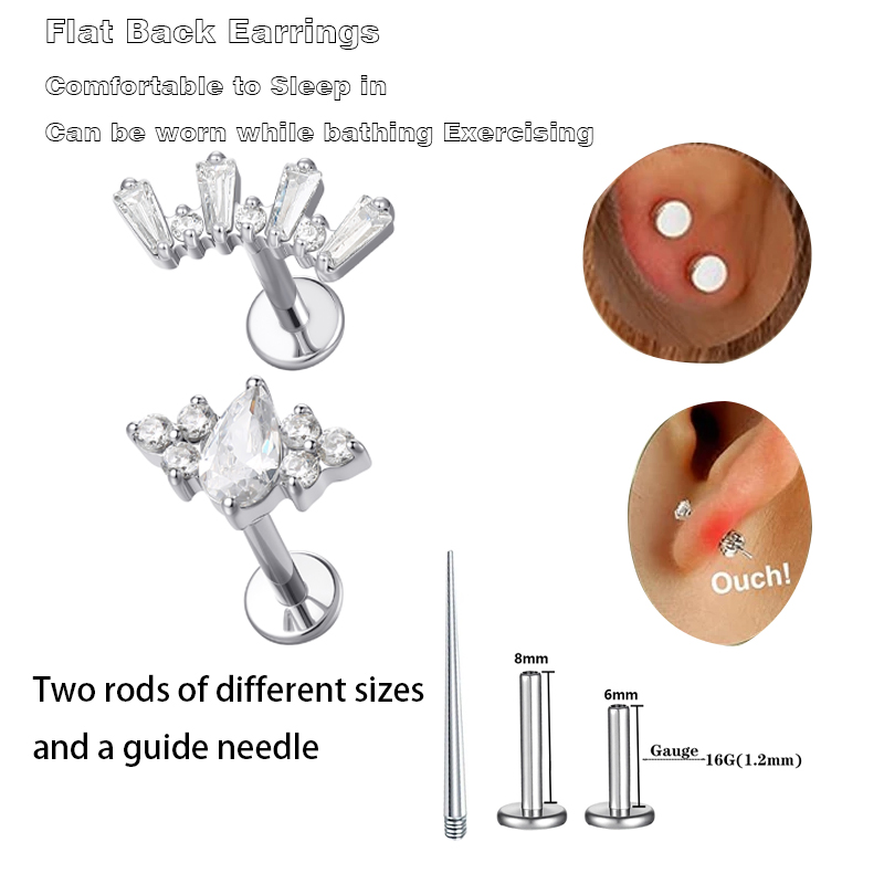 Helix Cartilage Ring - 1個入り ASTM規格 チタン製 ヘリックスピアス ジュエリー 軟骨ピアス