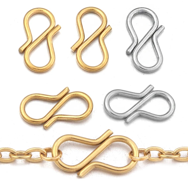 Body Jewelry Diy - 30 個ステンレス鋼 S 字型エンドクラスプフックチェーンコネクタジュエリー作成 DIY 手作りブレスレットネックレスアクセサリー