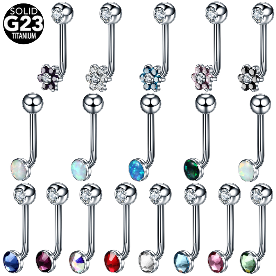 Body Jewelry Vch - 1PC チタンクリスティーナ垂直フードピアスフラワーリップリングオパールセクシーなリップピアス VCH 眉毛ピアスジュエリー