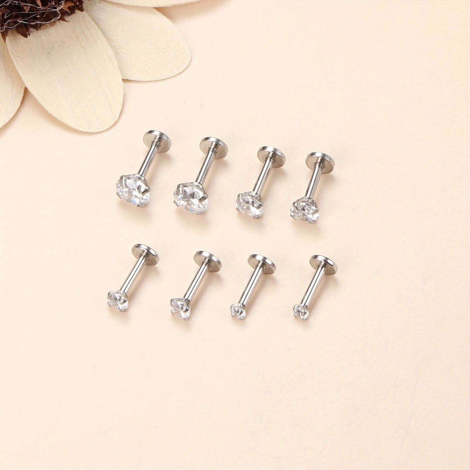 取り外し可能なステンレス鋼のへこみのイヤリング,キュービック - Helix Cartilage Ring のレビューと価格