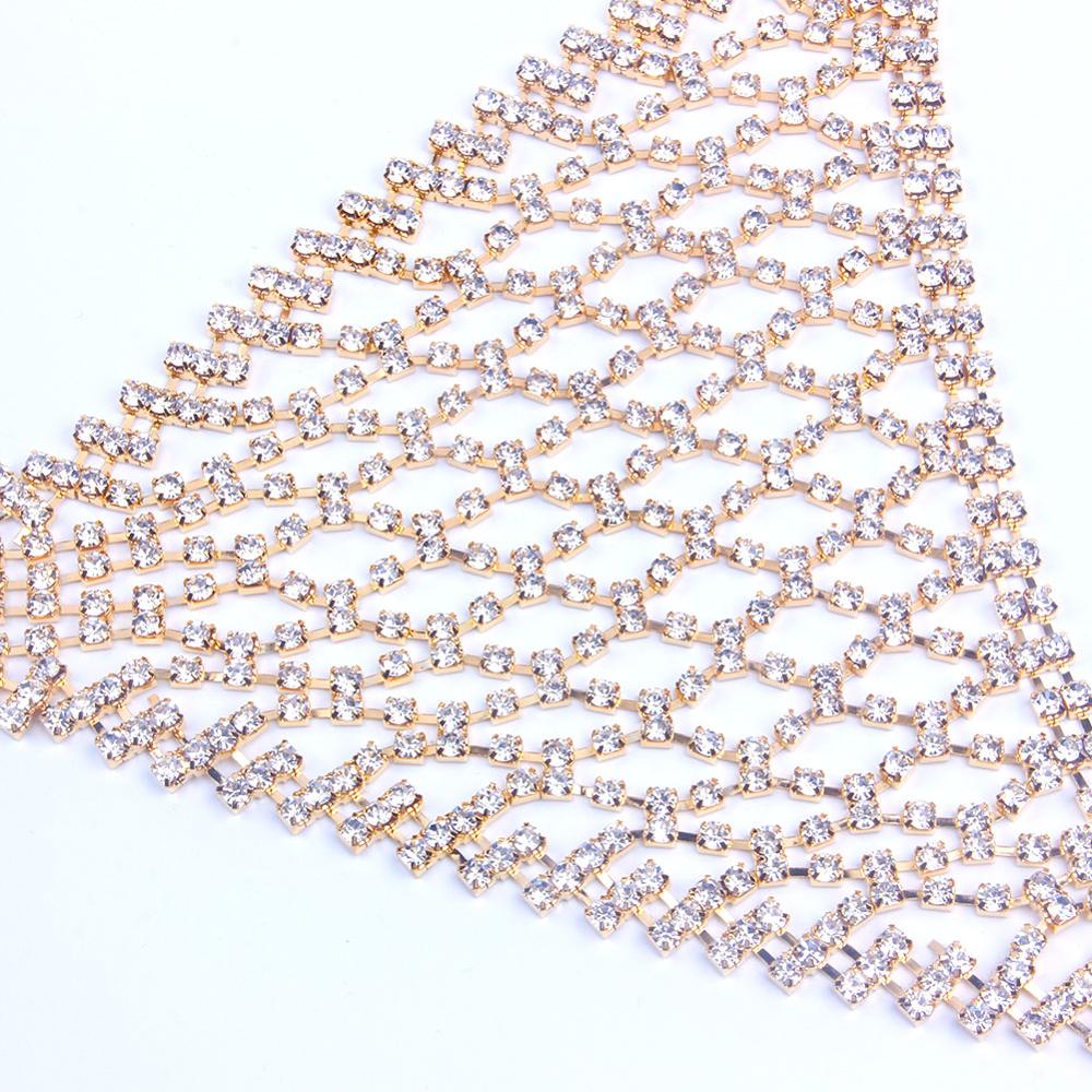 Stonefans-女性用チェーンとラインストーンメッシュの - Body Jewelry Helix のレビューと価格