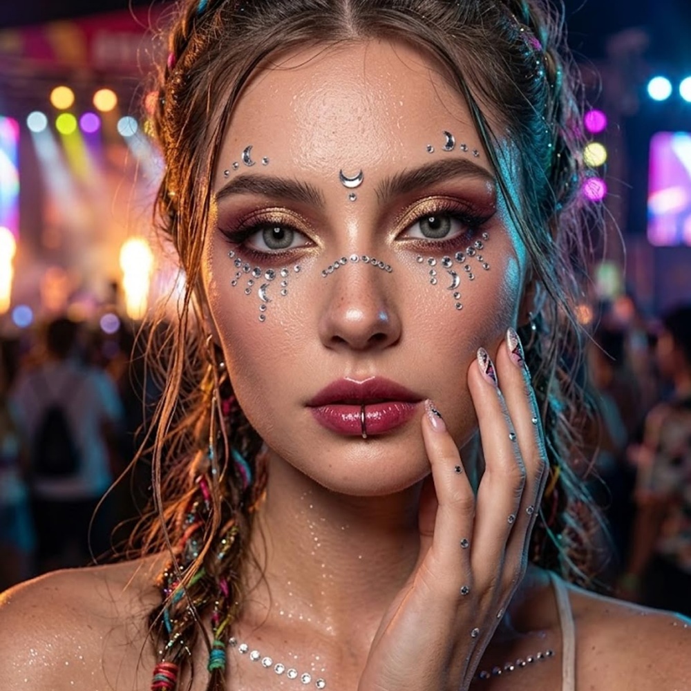 偽穿孔ボール貼り鼻釘偽眉毛唇カフメデューサリップ釘粘着星面宝 - Body Jewelry And Piercing のレビューと価格