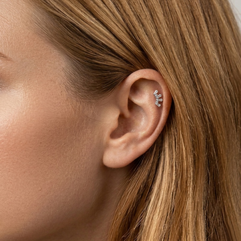 1個入り ASTM規格 チタン製 ヘリックスピアス ジュエリ - Helix Cartilage Ring のレビューと価格