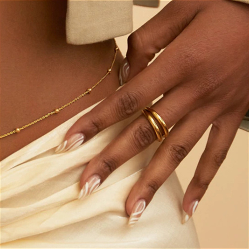 女の子シンプルなビーズベリーチェーン女性のためのアンティーク - Body Jewelry Gold のレビューと価格