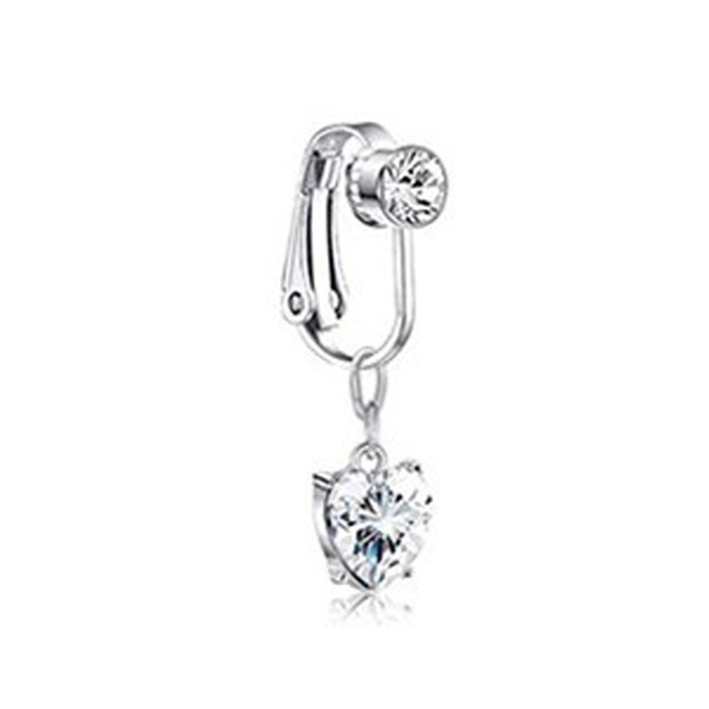 アクセサリークリップオンイヤリング軟骨クリップへそリングフェ - Body Jewelry And Piercing のレビューと価格