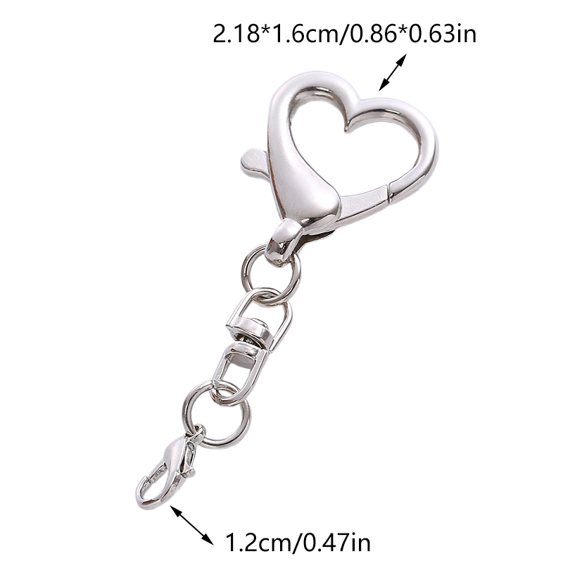 10/20/50個のユニークな合金ハートキーリングペンダント - Body Jewelry Diy のレビューと価格