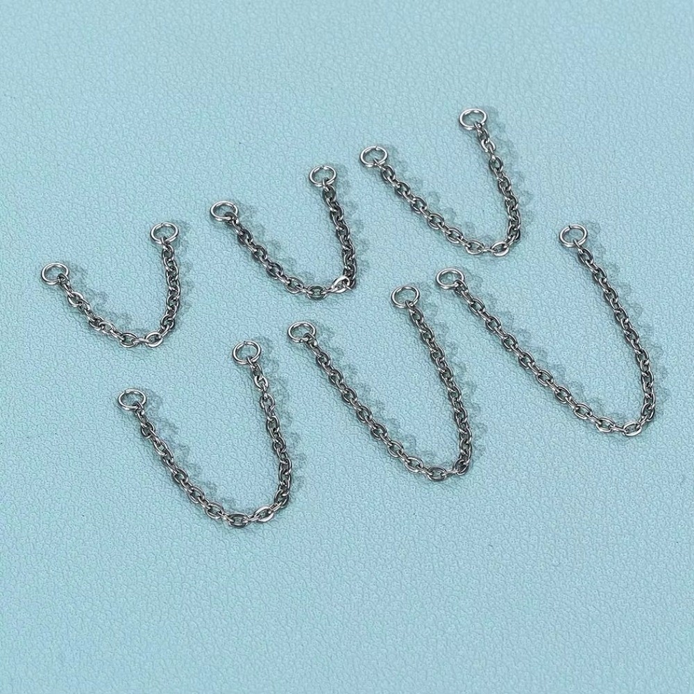 ファッションチタンノーズチェーン ダブルチェーン 三層チェー - Body Jewelry And Piercing のレビューと価格