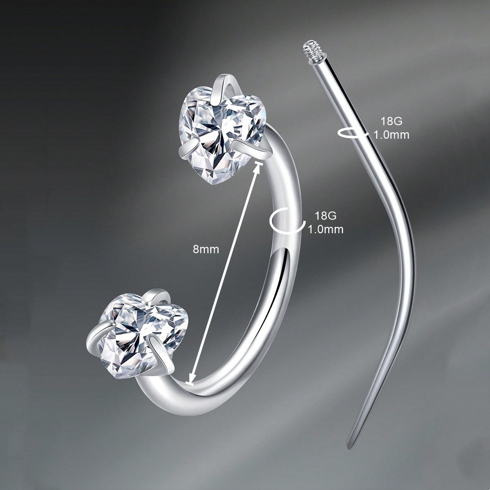 セプタムリングピアス ステンレス製ノーズリング トラガス軟骨 - Helix Cartilage Ring のレビューと価格