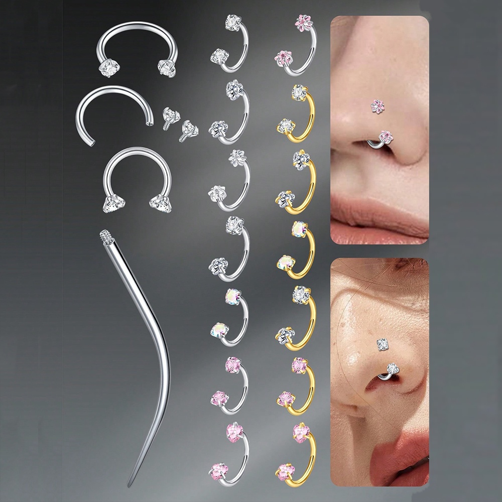 セプタムリングピアス ステンレス製ノーズリング トラガス軟骨 - Helix Cartilage Ring のレビューと価格