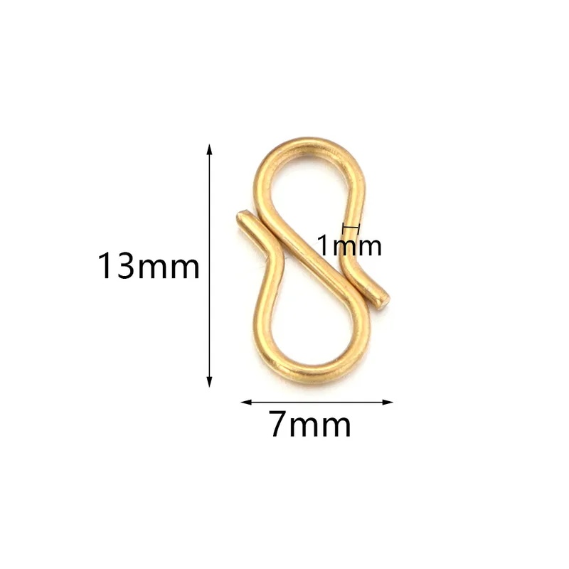 30 個ステンレス鋼 S 字型エンドクラスプフックチェーンコ - Body Jewelry Diy のレビューと価格