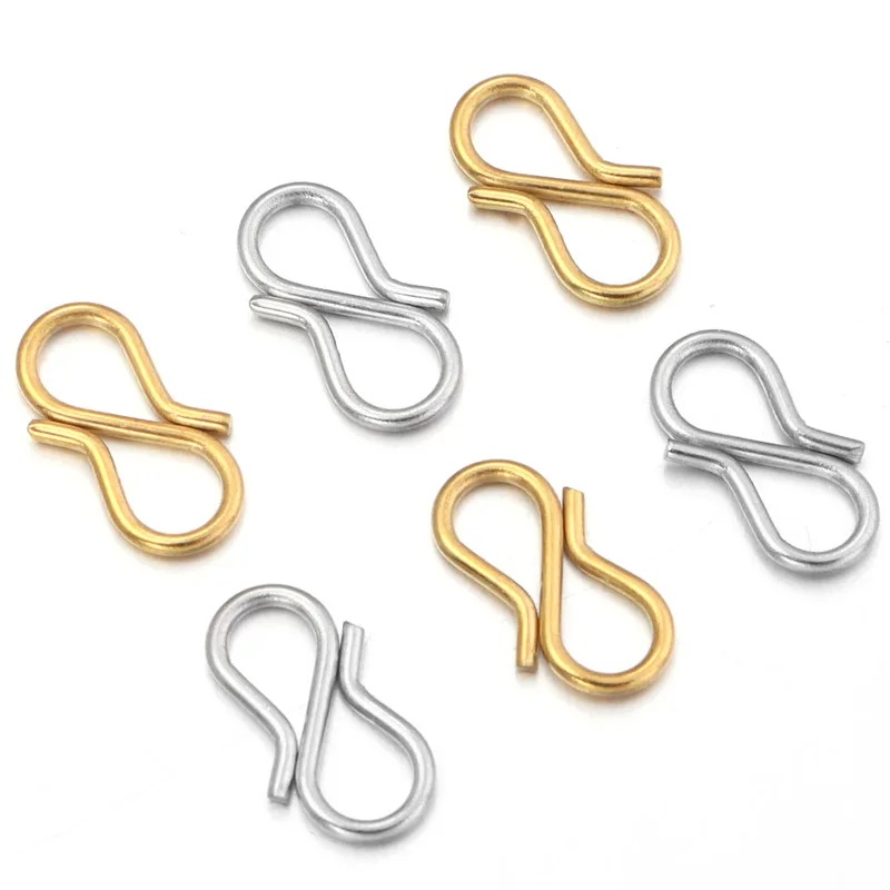 30 個ステンレス鋼 S 字型エンドクラスプフックチェーンコ - Body Jewelry Diy のレビューと価格