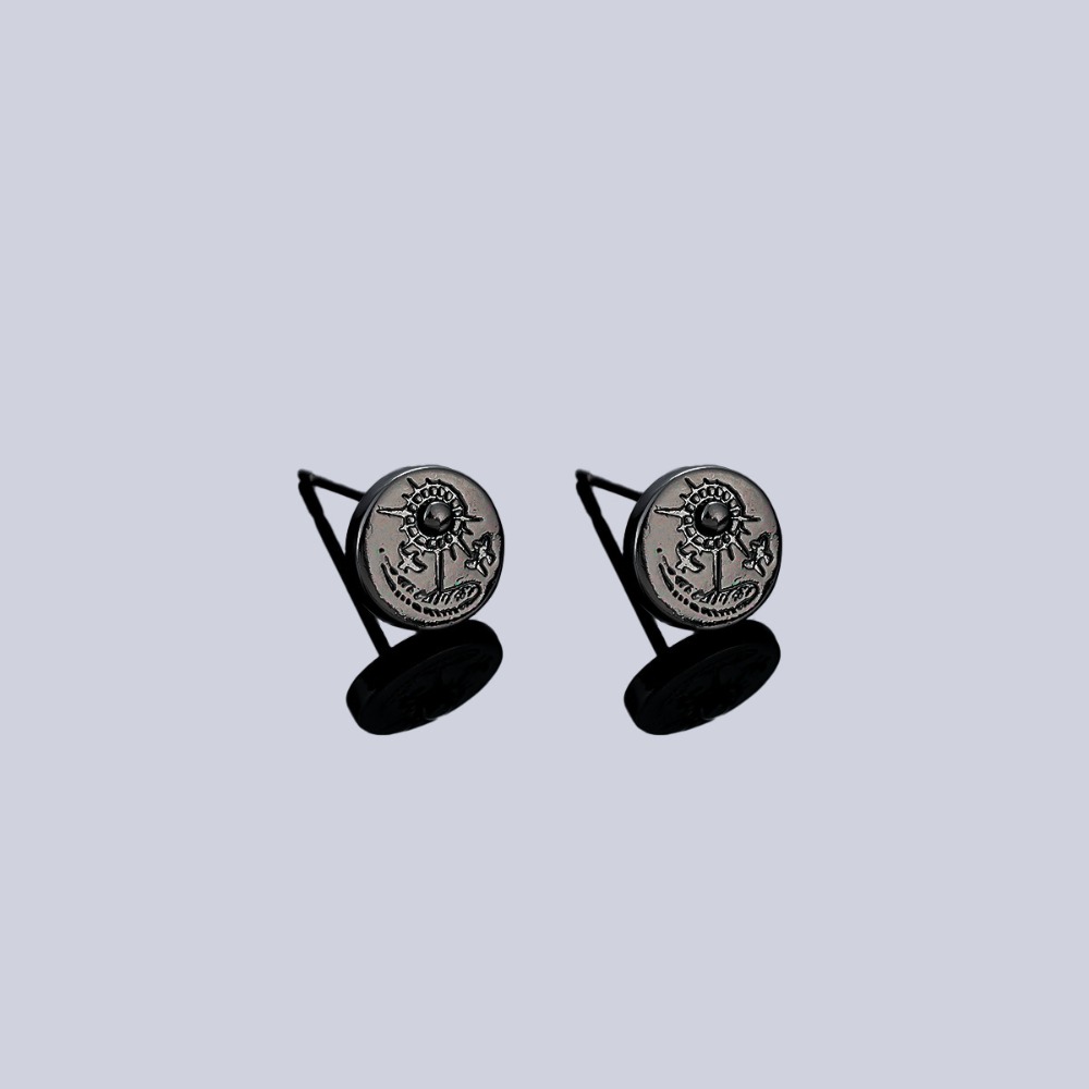 1ペアのインディアンイーグルスタッドイヤリング男性用、レトロ - Body Jewelry Indian のレビューと価格