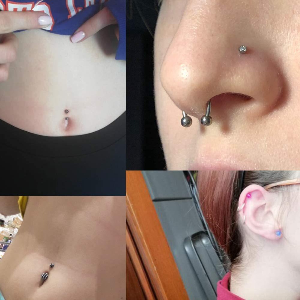 150/140/85/70/42個入りボディピアスキット ジ - Body Jewelry And Piercing のレビューと価格