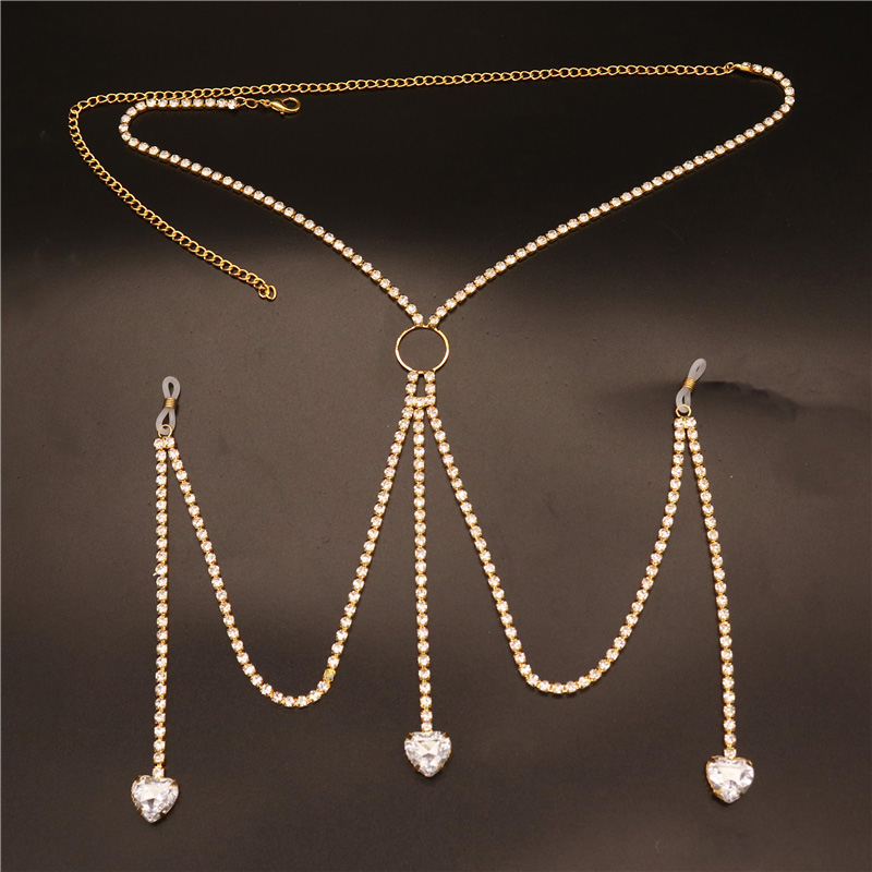 2023 新ファッションホワイトハート乳首チェーン非ピアスア - Body Jewelry And Piercing のレビューと価格