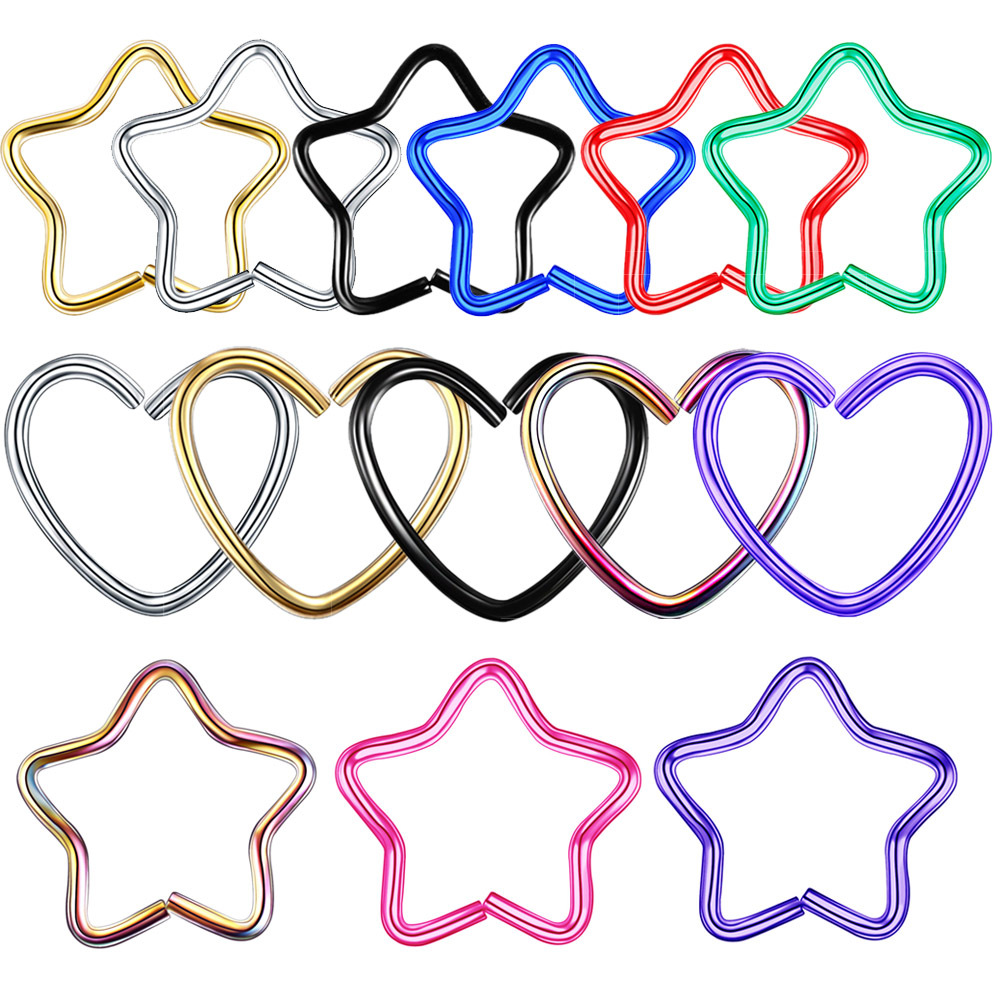 Daith-外科用スチールリング,ボディジュエリー,軟骨,耳 - Helix Cartilage Ring のレビューと価格