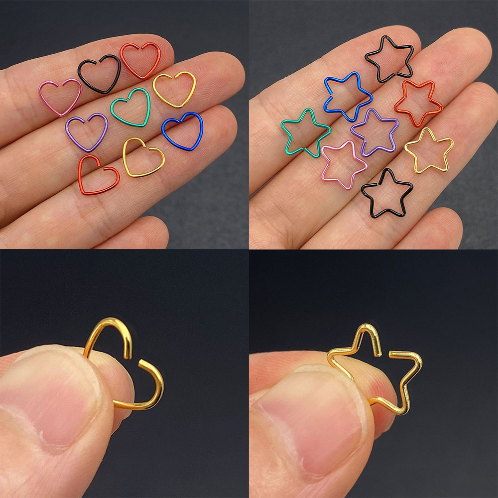 Daith-外科用スチールリング,ボディジュエリー,軟骨,耳 - Helix Cartilage Ring のレビューと価格