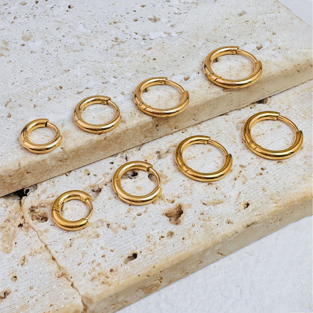 4 ペア/4 個ステンレス鋼サークルフープイヤリング女性用ク - Helix Cartilage Ring のレビューと価格