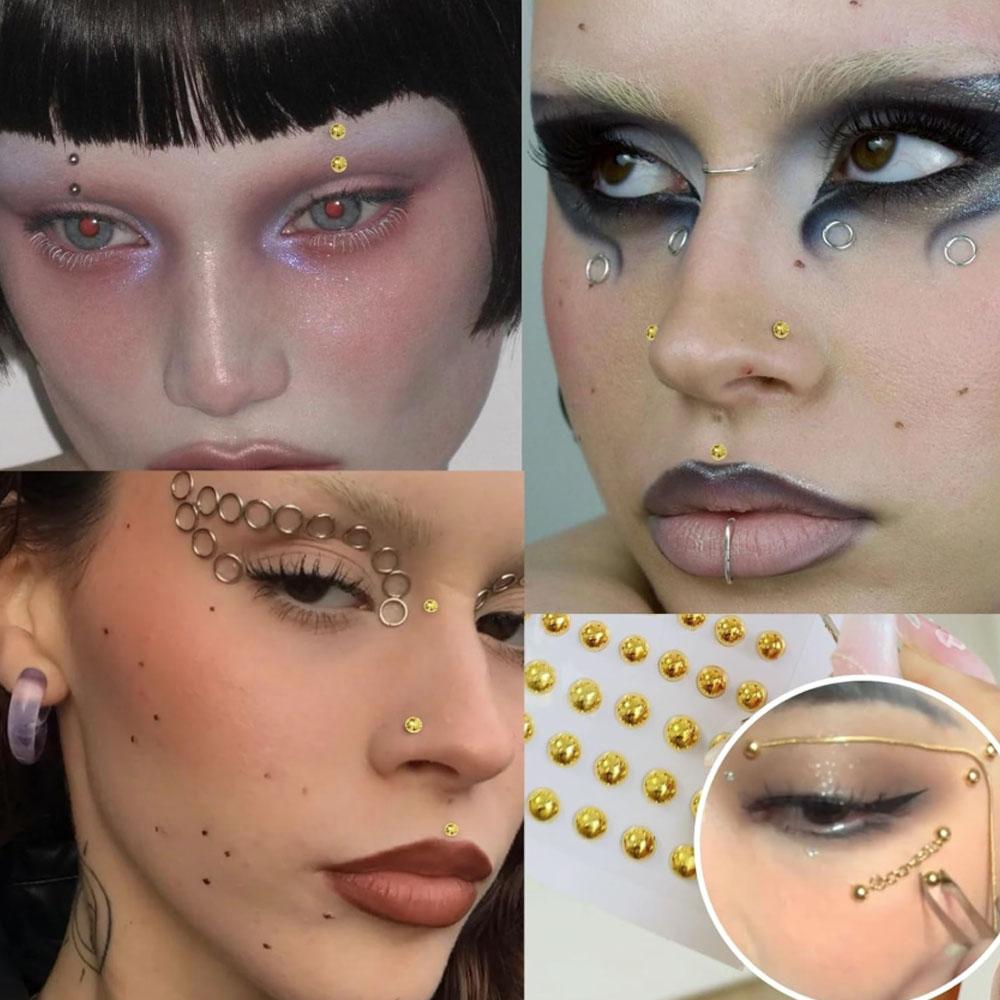 661個セット フェイスフェイクピアス フェイクリップリング - Body Jewelry And Piercing のレビューと価格