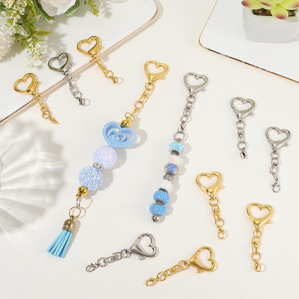 5/15/30個入り ハート型スイベルクラスプ スプリング式 - Body Jewelry Diy のレビューと価格