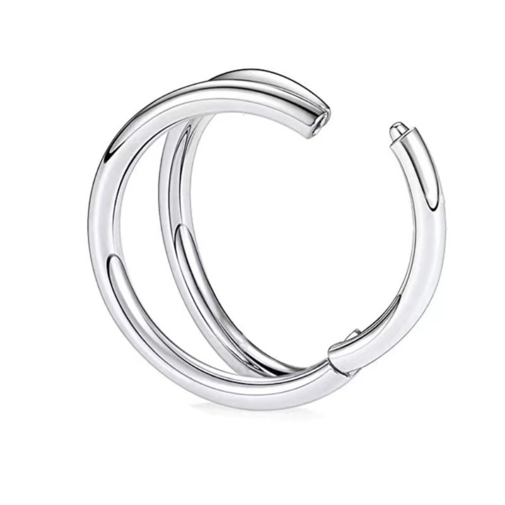 創造的なステンレス製二重層ノストリルピアス電気メッキヘリック - Helix Cartilage Ring のレビューと価格