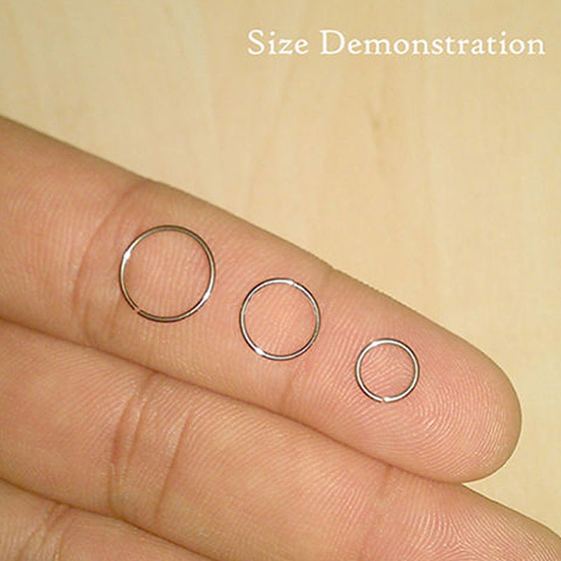 女性用シルバーノーズリング,ジュエリー,ピアス,軟骨,耳珠, - Helix Cartilage Ring のレビューと価格