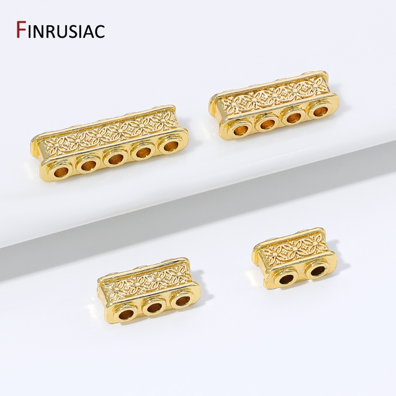 18K金メッキ真鍮製長方形スペーサービーズ、ジュエリー用、マ - Body Jewelry Diy のレビューと価格