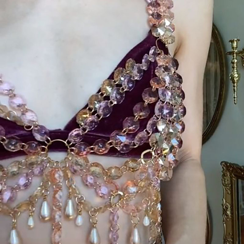 2026新作 Y2Kフェスティバル 女性用クリスタルボディチ - Body Jewelry Gold のレビューと価格
