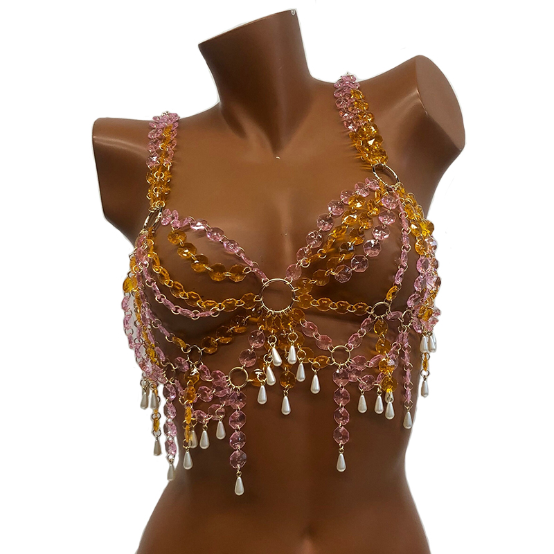 2026新作 Y2Kフェスティバル 女性用クリスタルボディチ - Body Jewelry Gold のレビューと価格