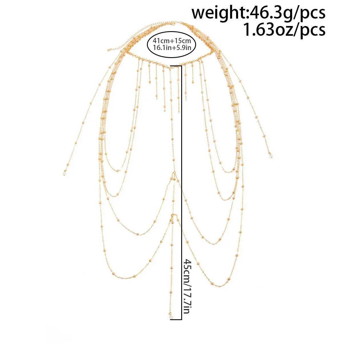 IngeSight.Z 夏ビキニセクシーな模造パール銅ビーズ - Body Jewelry By The Chain Gang のレビューと価格