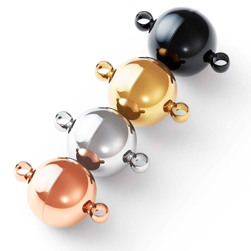 2個入り ステンレス製 マグネット式留め金具 ボール型エンド - Body Jewelry Diy のレビューと価格