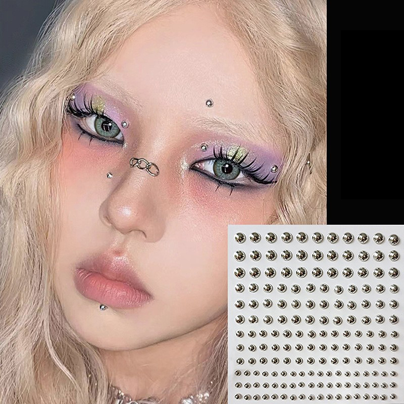ダイヤモンドステッカー偽鼻ピアス自己粘着ラインストーン非ピア - Body Jewelry And Piercing のレビューと価格
