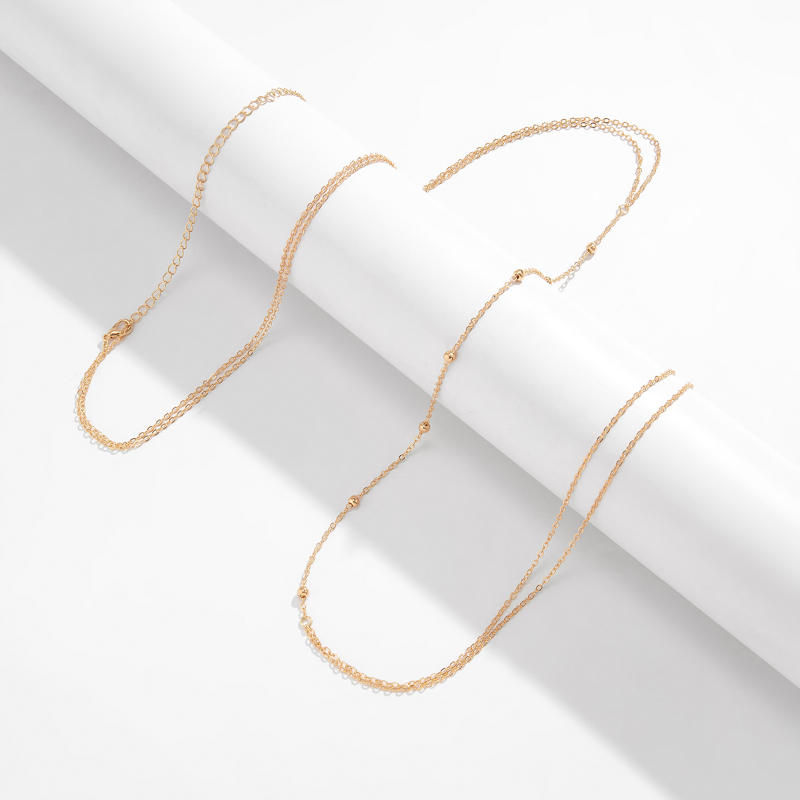 シンプルなクロスチェスト胸腹ボディチェーンネックレス女性用ウ - Body Jewelry Helix のレビューと価格