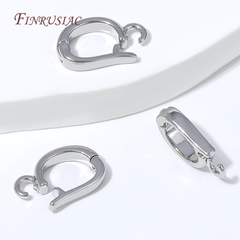18K金メッキエンハンサーベイルクラスプ、D型開閉式ペンダン - Body Jewelry Diy のレビューと価格