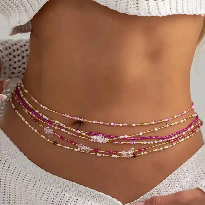 SHIXIN 6個セット ボヘミアン カラフル ライスビーズ - Body Jewelry Helix のレビューと価格